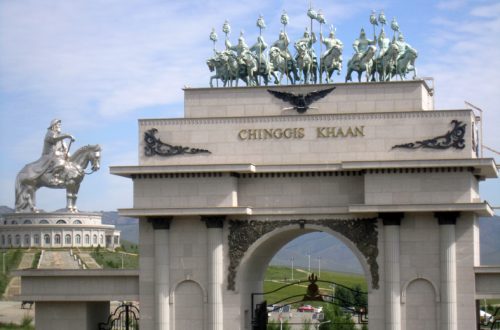 Equestrian statue Genghis Khan